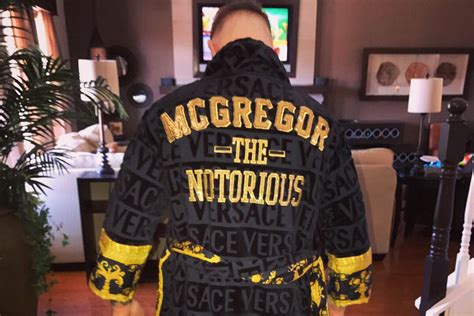 conor mcgregor robe versace on the floor|CONOR McGREGOR SHOWS OFF CUSTOM MADE VERSACE .